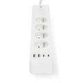 Predlžovací kábel NEDIS WIFIP313EWT SmartLife /2m/Wi-Fi/16A/3680W/4xzásuvka/
