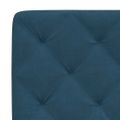 vidaXL Rám postele s LED bez matraca modrý 200x200 cm zamat