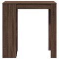 vidaXL Barový stôl s policami hnedý dub 102x50x103,5 cm kompoz. drevo