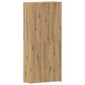 vidaXL Skriňa na topánky 80 x 35.5 x 180 cm Kompozitné drevo Hnedá