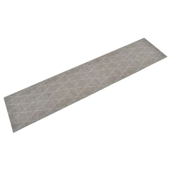 vidaXL Kuchynský koberec umývateľný kosoštvorec 60x300 cm zamat
