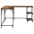 vidaXL Stôl Staré drevo 139 x 139 x 75 cm Kompozitné drevo