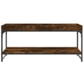 vidaXL Konferenčný stolík dymový dub 100x49x45 cm kompozitné drevo