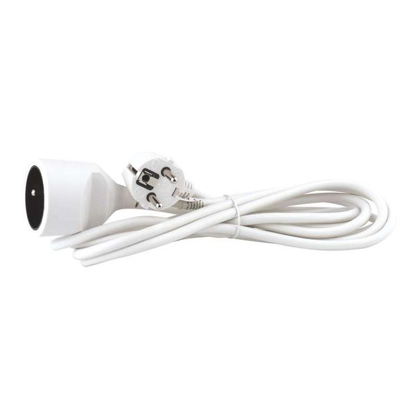 Prodlužovací kabel EMOS P0113 spojka 3m, bílý / PVC / 1 mm2