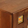 vidaXL Highboard Orech 60 x 33,5 x 100 cm Masívne mango drevo
