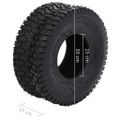 vidaXL Pneumatiky pre fúrik 2 ks 15x6,00-6 4PR gumené