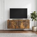 vidaXL Nástenná TV skrinka Nástenný Dymový dub 78,5 x 31 x 30 cm