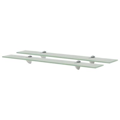 vidaXL Nástenná polička 2 ks sklo 70x20 cm 8 mm