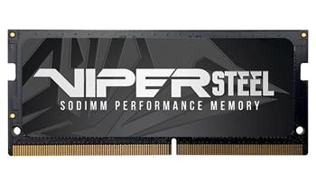 PATRIOT Viper Steel 32GB DDR4 2666MHz / SO-DIMM / CL18 / 1,2V / Operacní pamet, DDR4, SO-DIMM, 32GB, 2666MHz, CL18, 1,2V, šedo-cerná