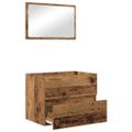 vidaXL Sada kúpeľňového nábytku 2 ks Staré drevo 57 x 37 x 45 cm