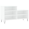 vidaXL Botník biely 102x36x60 cm spracované drevo