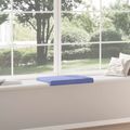 vidaXL Vankúš na lavičku Látka Modrá džínovina Hĺbka 35 cm