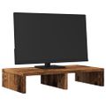 vidaXL Stojan na monitor staré drevo 50x27x10 cm kompozitné drevo