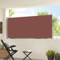vidaXL Zaťahovacia bočná markíza 117x314 cm hnedá