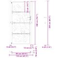 vidaXL Záhradná brána čierna 100x200 cm oceľový vlnitý dizajn