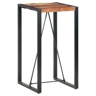 vidaXL Barový stolík 60x60x110 cm masívne akáciaové drevo