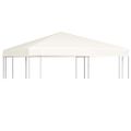 vidaXL Strieška na altánok 310 g/m², 3x3 m, krémovo biela