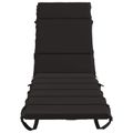 vidaXL Vankúš na ležadlo GEMERT 100% polyester Čierna 200 x 50 x 3 cm
