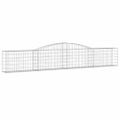 vidaXL Oblúkový gabionový kôš 3 ks 400x30x60/80 cm pozinkované železo