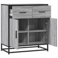 vidaXL Komoda sivá sonoma 68x35x76 cm kompozitné drevo