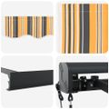 vidaXL Sklopná markíza Viacfarebný 400 x 300 x 165 cm Textil a kov