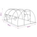 vidaXL Skleník 13,5 m² 450x300x200 cm