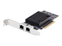 Startech - Sieťový adaptér - PCIe 3.0 x8 nízky profil - Gigabit Ethernet / 10Gb Ethernet x 2 - čierna - kompatibilný s TAA