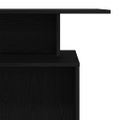 vidaXL Recepčný pult, čierny 100x40x104 cm, z technického dreva