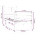 vidaXL Posteľný rám čierny 75x190 cm malé jednolôžko masívne drevo