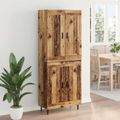 vidaXL Highboard 2 ks Staré drevo 69,5 x 34 x 180 cm Kompozitné drevo