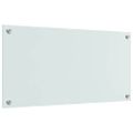 vidaXL Kuchynský obklad 2 ks Biela 80 x 40 cm tvrdené sklo