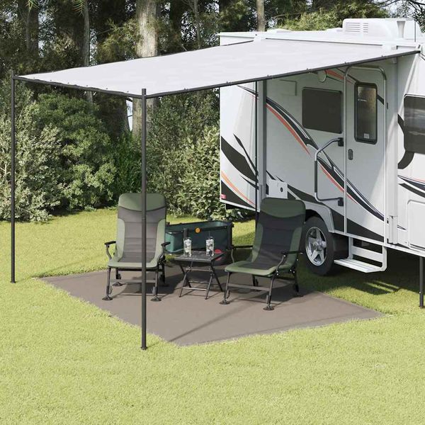 vidaXL Koberec do stanu Svetlosivá 350 x 250 cm Polyetylén