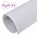 vidaXL Fólia na automobily 2 ks 3D biela 100x150 cm