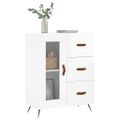 vidaXL Komoda lesklá biela 69,5x34x90 cm spracované drevo
