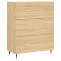 vidaXL Vysoká skrinka dub sonoma 69,5x34x180 cm spracované drevo