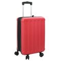 vidaXL Kufor so zámkom Červená 34 x 23 x 55.5 cm ABS plast