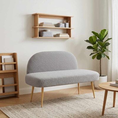 vidaXL čalúnená lavica so spätným opierkom Svetlosivá 110 x 60 x 76 cm