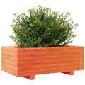 vidaXL Záhradný kvetináč voskovohnedý 70x40x26,5 cm masívna borovica