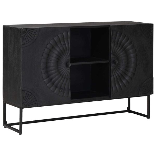 vidaXL Servírovacia skriňa Čierny 105 x 30 x 68 cm