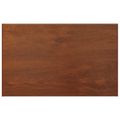 vidaXL Parapetné dosky Hnedé drevo 100 x 50 x 4,5 cm PVC