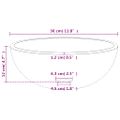 vidaXL Umývadlo z tvrdeného skla 30x12 cm zlaté