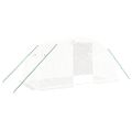 vidaXL Fóliovník s oceľovým rámom biely 8 m² 4x2x2 m