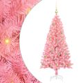 vidaXL Vianočný stromček Ružová 150 cm PVC
