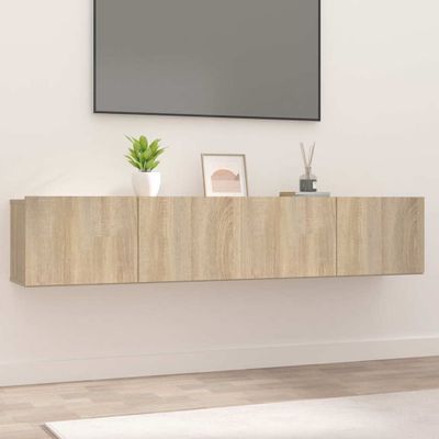 vidaXL TV skrinky 2 ks dub sonoma 80x30x30cm kompozitné drevo