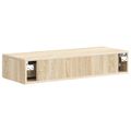 vidaXL Nástenný bočný stôl 87,5 x 34,5 x 17 cm Kompozitné drevo