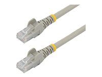 Startech 50cm CAT6 Ethernet Cable, 10 Gigabit Snagless RJ45 650MHz 100W PoE Patch Cord, CAT 6 10GbE UTP Network Cable w/Strain Relief, Grey, Wiring is UL Certified/TIA - Category 6 - 24AWG (N6PATC50CMGR) - Patch kábel - RJ-45 (M) do RJ-45 (M) - 50 cm - UTP - CAT 6 - prevedenie bez hrbolčeka - sivá