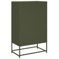 vidaXL Vysoká skrinka olivovozelená 68x39x111,5 cm oceľ