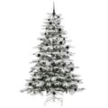 vidaXL Umelý Sklápací Vianočný Stromček Biela 240 cm PE a PVC
