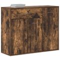 vidaXL Komoda dymový dub 88x30x70 cm spracované drevo