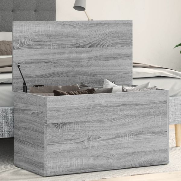 vidaXL Úložná truhlica sivá sonoma 84x42x46 cm spracované drevo